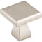 Elements 1" Overall Length Satin Nickel Square Hadly Cabinet Knob 449SN - alternate 1